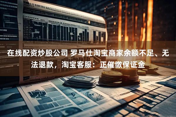 在线配资炒股公司 罗马仕淘宝商家余额不足、无法退款，淘宝客服：正催缴保证金